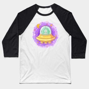 cute baby alien flying saucer Baseball T-Shirt